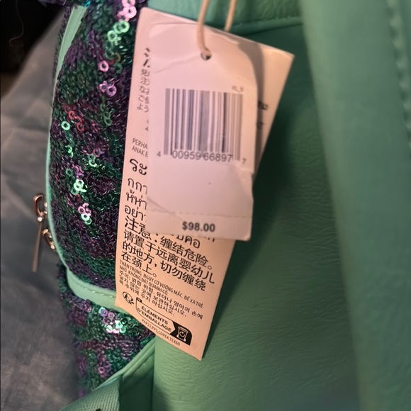 Loungefly Green and Purple Floral Bags Collection - Picture 3 of 6